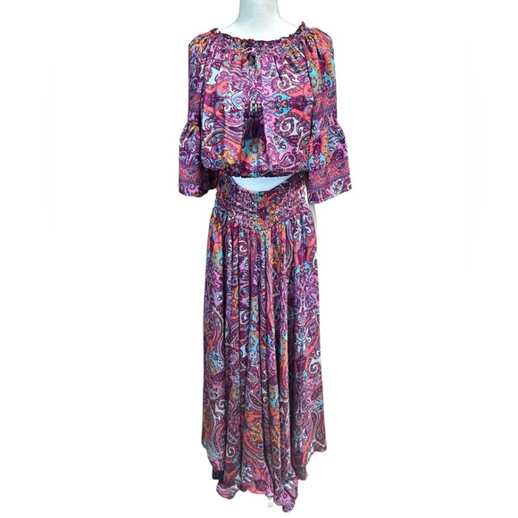 Bohemian Floral Paisley 2 Piece - Picture 1 of 9